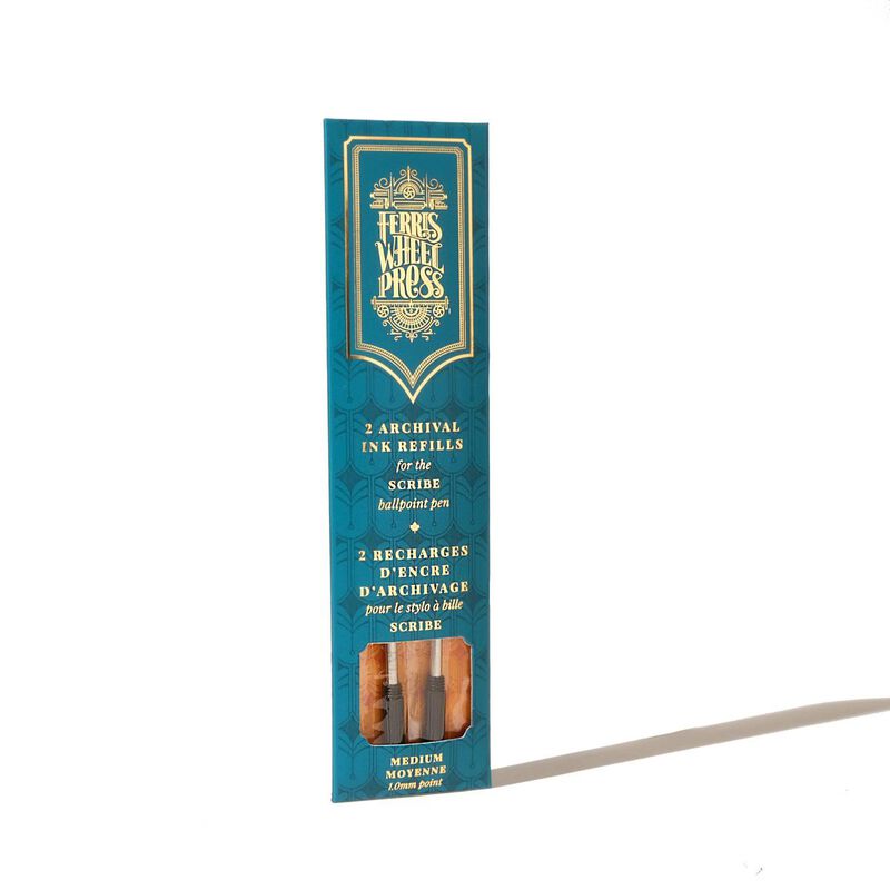 Ferris Wheel Press The Scribe Ballpoint Pen Ink Refill Set Medium - Teal image number 0
